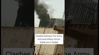 Clashes between the Army and paramilitary forces break out in Sudan #islamicvideo #trending #short