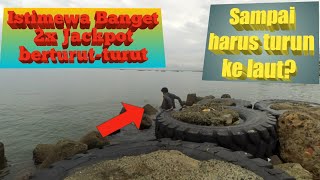 🔴Mancing di pinggir laut dapat 2 Jackpot berturut turut