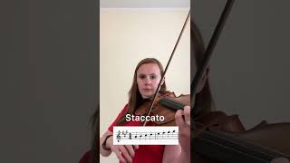 5 Violin Beginner bow strokes #violin #music