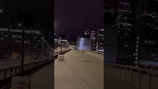 Night view at Blackfriars in London