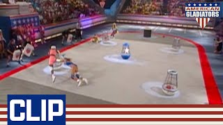 Two Last-Second Attempts to Score In Powerball | American Gladiators