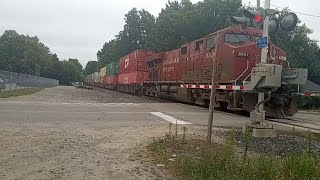 CPKC 8887, 4501 at Alliston Ontario.