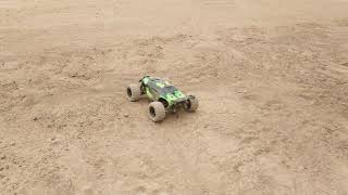 Watch untill end RC CAR 1/18  overmax x-monster 3.0 off road drift on Dirty Sand and dusty gravel