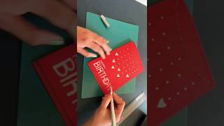 DIY - Beautiful Birthday Card | Easy Greeting Card #shorts #papercraft #ytshorts #diy