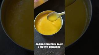 Pumpkin Carrot Soup for Babies | Healthy and Immune-Boosting Recipe