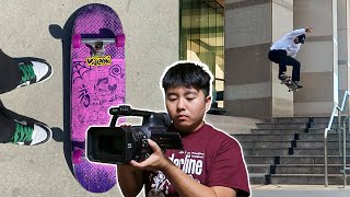 NEW FILMER/CRUISER SKATEBOARD SET UP + REVIEWING MY FAVORITE CLIPS I FILMED!