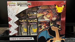 Pokemon Cards - Lance’s Charizard Box Unboxing and Celebrations Booster packs opening