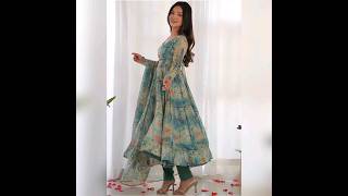 Anarkali suit// Floral printed anarkali suit from Myntra#youtubeshorts #myntra #fashion