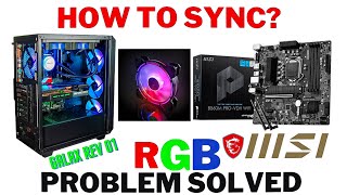 Galax Rev 01 Case ARGB not Sync With Motherboard Problem Solved! #galaxrev01 #msib560m