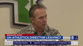 Hawaii AD Angelos expected to leave