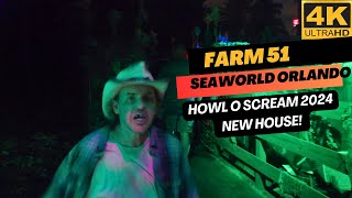 NEW FARM 51 SeaWorld Orlando Howl O Scream 2024 Full Tour