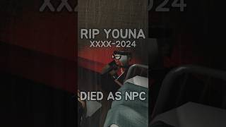 RIP YOUNA #roblox #robloxshorts #youtubechamps #robloxmemes