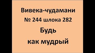 ВивекаЧудамани курс Свамини Видьянанды Сарасвати 244 шлока 282 Будь как мудрый