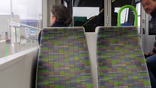 Journey on the Croydon Tramlink Bombardier CR4000 (Tram 2541) Church Street -  Mitcham Junction