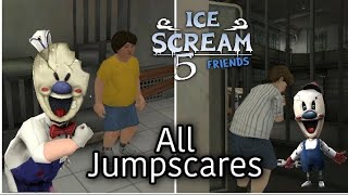 All Jumpscares in Ice Scream 5