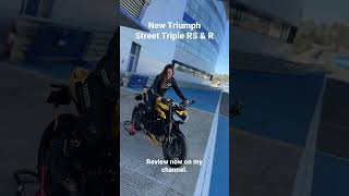 New Triumph Street Triple RS & R – review now on my channel! #streettriple #newstreettriple #biker