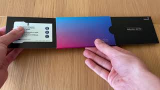 Revolut card disassembly packaging