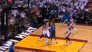 Block of the Night: Dwyane Wade (6ft.4) MONSTER Block on Tyson Chandler (7ft.1), Finals, Game 6