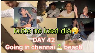 Day 42 Going Marina Beach in Chennai with friends late night #nightfun #viralvideo