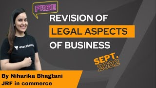 Revision of Legal Aspects of Business | NTA UGC NET | JRF2022 | Niharika Bhagtani