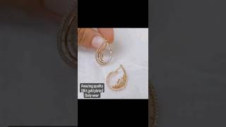 Daily wear gold earring design 🥰✨❤️ #shorts #ytshorts #gold #viral #trending #goldjewellery