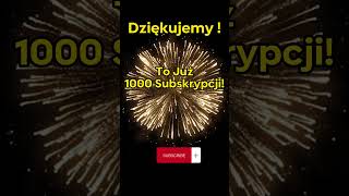 Dziękujemy za 1000 subskrybuj! #ciekawostki #sub #polska #top #dlaciebie #viral