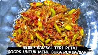 CARA MEMBUAT SAMBAL TERI PETAI (tahan lama dan tetap renyah walau udah dingin)