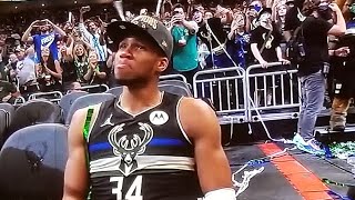 THE MILWAUKEE BUCKS ARE THE 2021 NBA CHAMPIONS. CELEBRATE AS GIANNIS ANTETOKOUNMPO WINS MVP