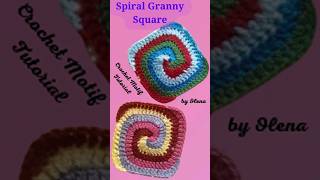 How to crochet Spiral Granny square? - 4 #shorts #grannysquare