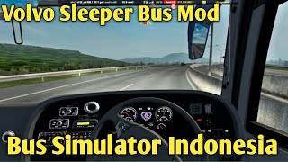 volvo sleeper bus mod for bus simulator Indonesia