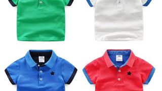 Wholesale High Quality Kids Boys Girls Plain tshirts Round neck & Collar & Kurta Patti T-shirts