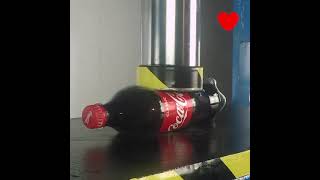 ◄ 실험100톤 ► 실험 유압 프레스 100톤 VS 코카콜라 (Coca Cola) #shorts