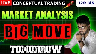 BIG Move Tomorrow | Market Analysis | Nifty & BankNifty Prediction for Tomorrow - 12th January