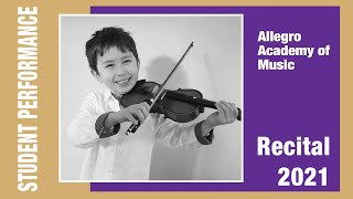 ”Jingle Bells” 2021 Student Recital  ,Violin , Allegro Academy Of Music