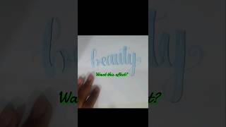 How to make this effect while lettering?! #lettering #calligraphy #highlights #brushpen #effects