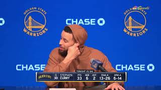 Steph Curry Postgame Interview | Golden State Warriors lose to Sacramento Kings 134-133