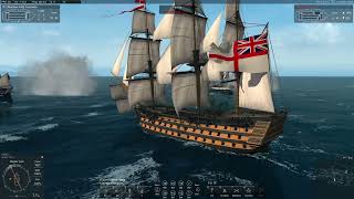 HMS Victory, HMS Agamemnon, and Wasa fighting the St. Pavel!!! Naval Action PvE Server