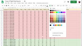 Color Coding Data in Google Sheets