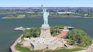 Exploring Statue of Liberty in 3D with Google Earth Studio