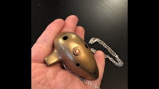 Bronze soprano pendant ocarina in E