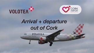 Volotea A319 arrival + departure out of Cork airport