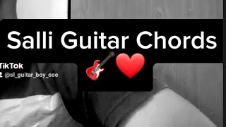 Salli Guitar  Chords (Sarith & Surith ft.KVN ) #salli #Guitarchords