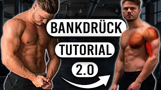 Bankdrücken Tutorial (Technik lernen) | Richtige Ausführung Anfänger!