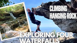 Exploring Hanging Rock State Park  Visiting Four Waterfalls #hangingrockstatepark #hiking