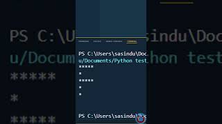 Python Tutorial F Letter pattern print for Beginners #short