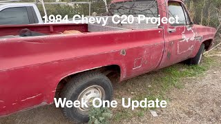 84 C20 Week One Build Update