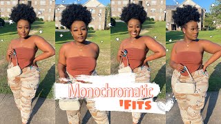 STYLING MONOCHROMATIC OUFITS 🌈 | plus size trendy fits