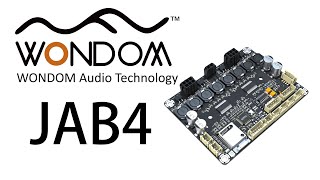 WONDOM 4CH JAB4 aptX HD Bluetooth Audio Amplifier w 4.0/2.1/0.2 mode f DSP crossover active speakers