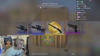 xQc Unboxes 2000$ Butterfly Knife