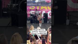 @meganmoroney performs “Tennessee Orange” at the 2023 CMA Fest #meganmoroney #cmafest